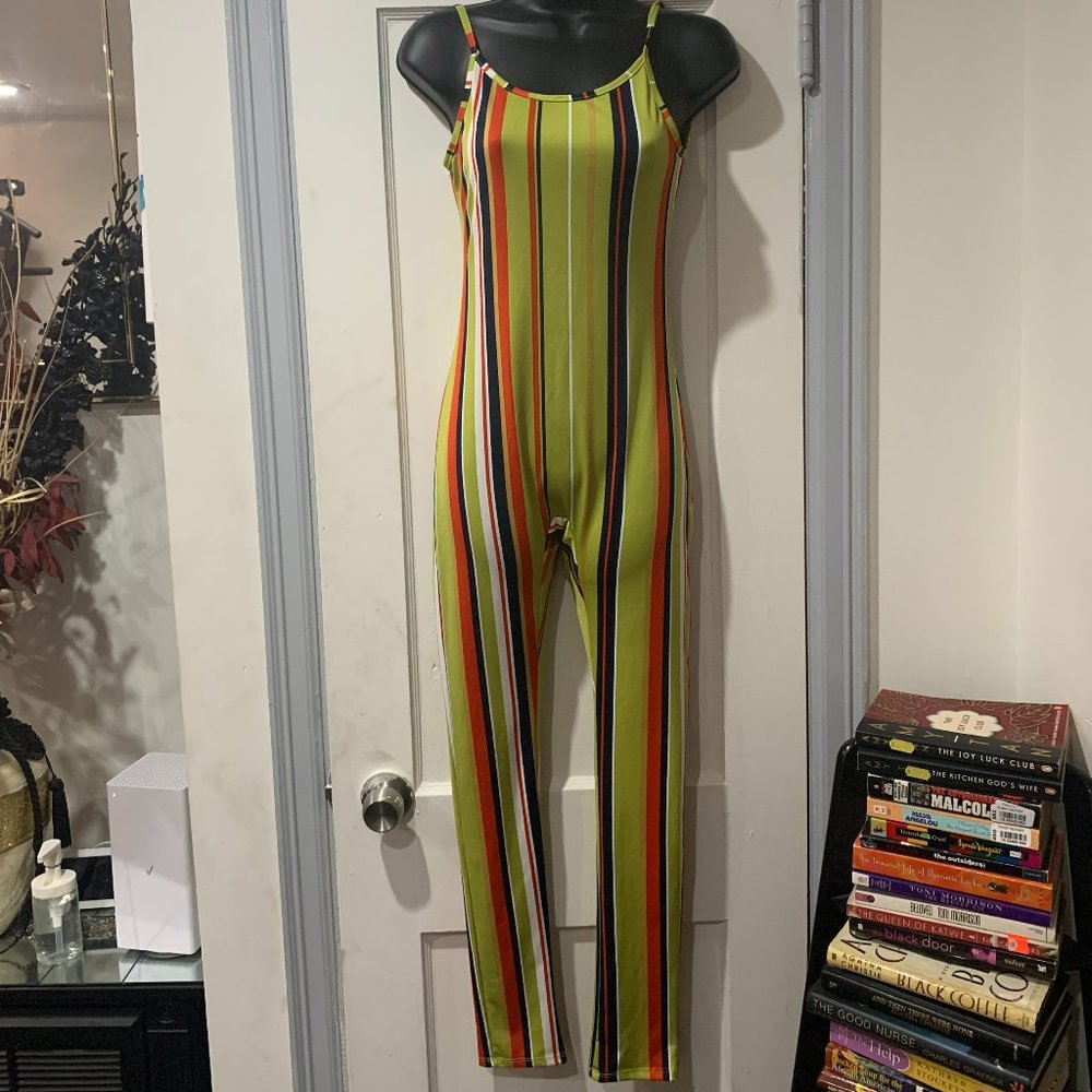 Jasmine Striped Jumpsuit Size S